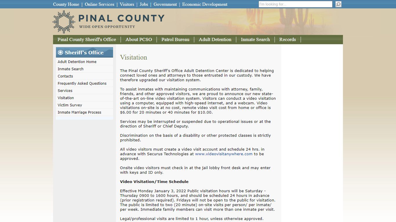 Visitation - Pinal County